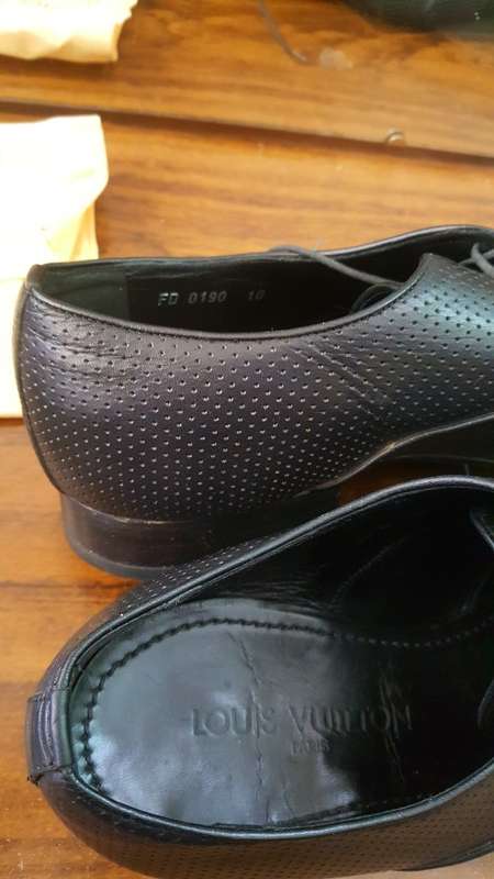 Hand Crafted Authentic Louis Vuitton Dress Shoes will fit 9 or 10 SA size - Very Premium Shoes.