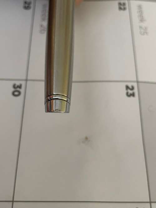 Waterman Hemisphere Fountain Pen Medium Nib - Chrome satin Brush Finish