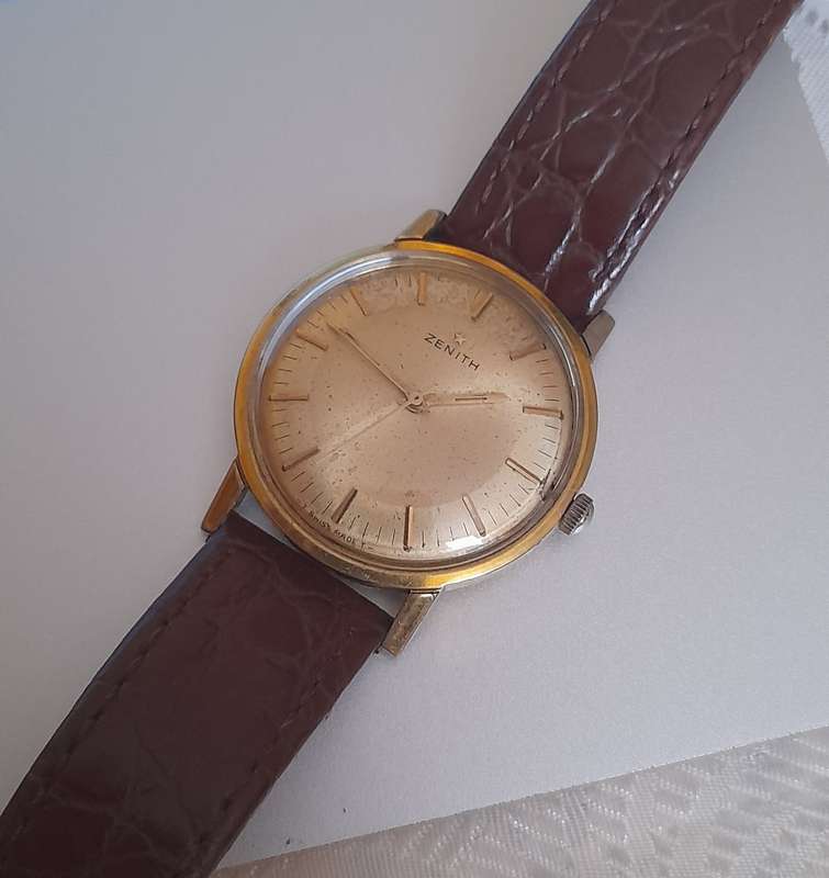 Zenith Vintage Mechanical Gold Plated watch 33mm - Bargain!!! Sell as it is