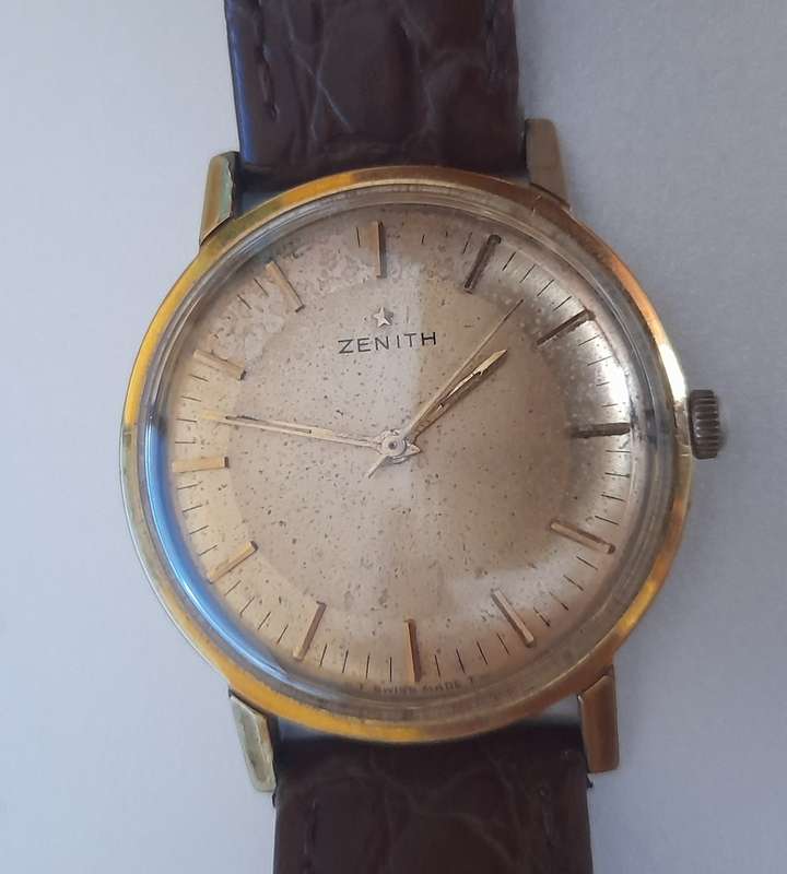 Zenith Vintage Mechanical Gold Plated watch 33mm - Bargain!!! Sell as it is