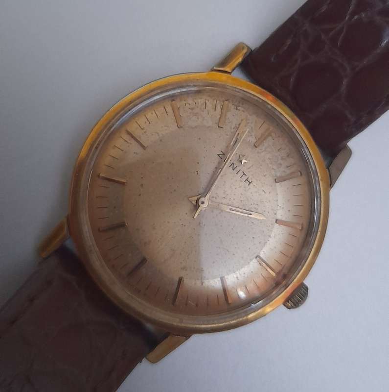 Zenith Vintage Mechanical Gold Plated watch 33mm - Bargain!!! Sell as it is