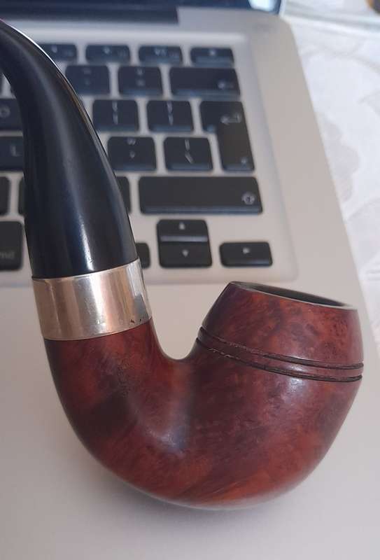 Peterson Sherlock Holmes Baskerville Briar 9mm Pipe - Silver mounted - Bargain