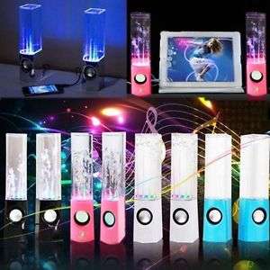 LED Dancing Water Show Music Fountain Light Speakers for Computer & Laptops