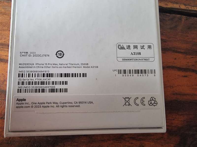 Apple iPhone 15 Max Pro 256 GB