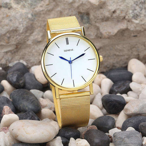 Chic Gift Womens Fashion Staineless Band Watch Luxury Quartz Wrist Watches
