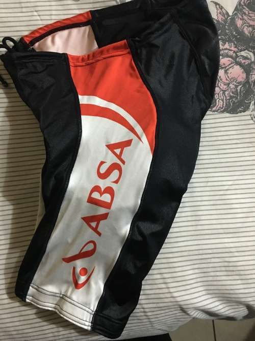 ABSA sponsored size M cycling pants