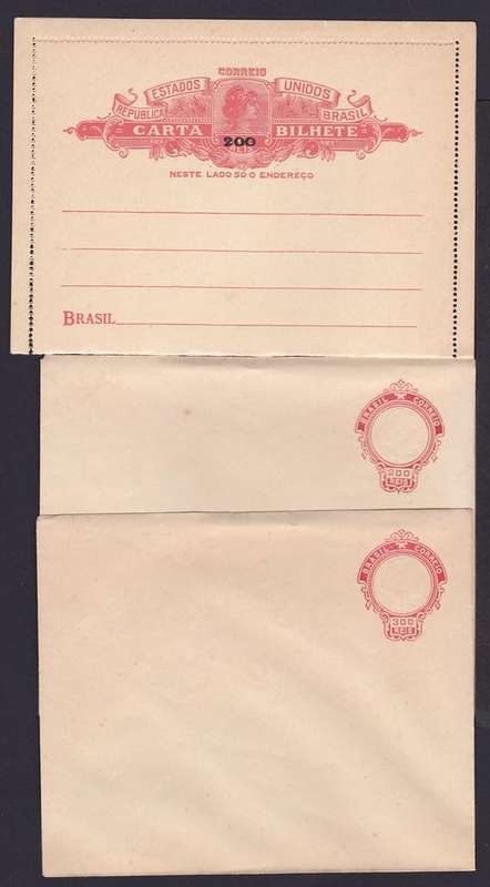 BRAZIL SELECTION OF EARLY STATIONERY (3)