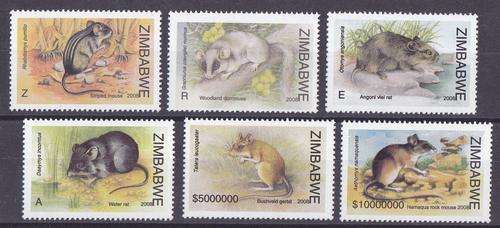 ZIMBABWE 2008 RATS AND MICE SET