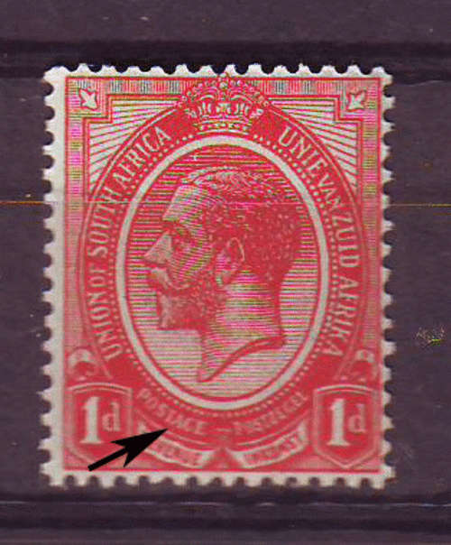 Union of South Africa- varieties and errors -see scan