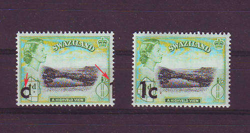 Swaziland - QEII varieties -see scan