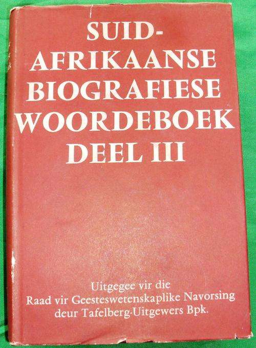 Suid-Afrikaanse Biografiese Woordeboek Deel 3