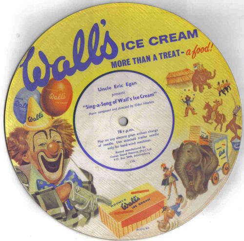 Walls Ice Cream - 78 RPM Record