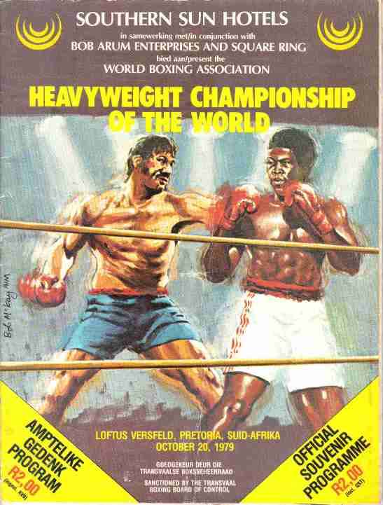 Programme - Gerrie Coetzee V John Tate - October 20, 1979