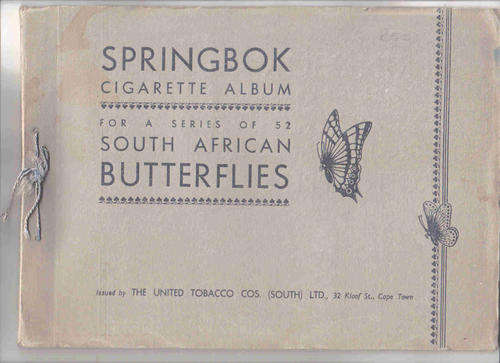 Springbok Cigarette Album --  S A Butterflies