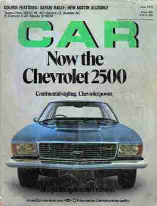 Car (SA) --  June  73
