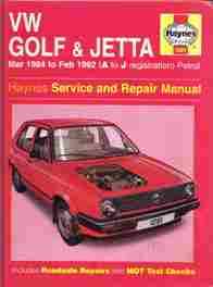 Volkswagen Golf and Jetta - 1984 to 1992