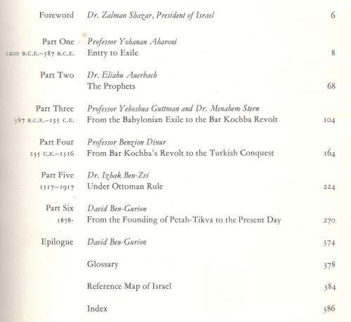 The Jews in Their Land  -- Edited by David Ben-Gurion