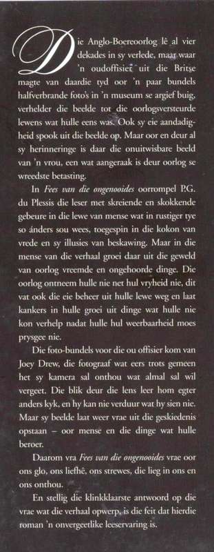 Fees van die Ongenooides  --  P G du Plessis