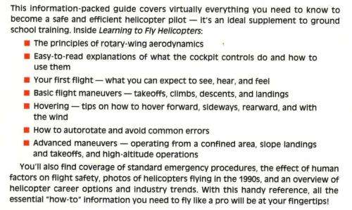 Learning to Fly Helicopters  --  R Randall Padfield