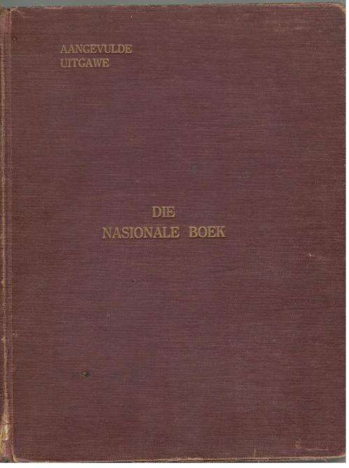 Die Nasionale Boek -  Reitz / Oost / Goodman