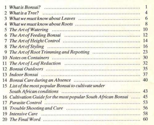 Bonsai for Everyone  -- Arsene C P Bultinck