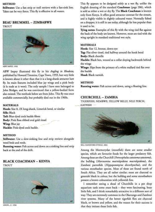 Fishing Flies for Africa  -- Bill Hansford-Steele