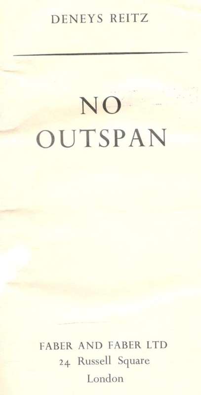 No Outspan  -  Deneys Reitz