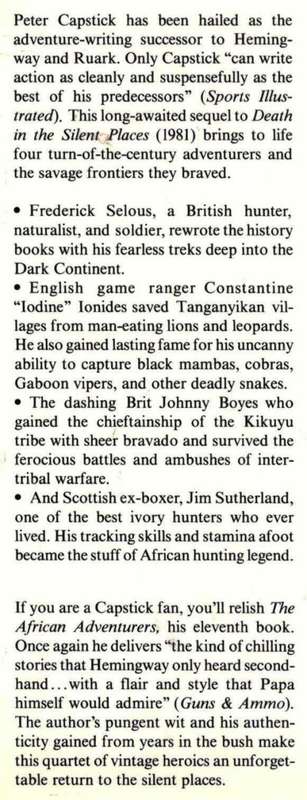 African Adventures -- Peter Hathaway Capstick