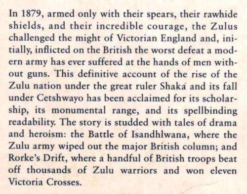 The Washing of the Spears -- The Rise and the Fall of the Zulu Nation --  Donald R Morris