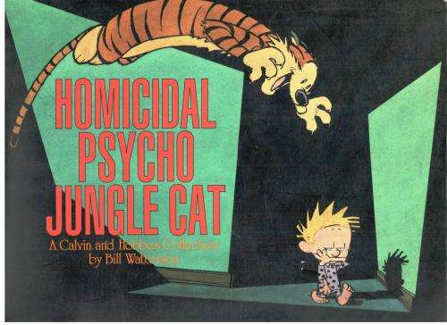 Calvin and Hobbs  --  Homicidal Psycho Jungle Cat