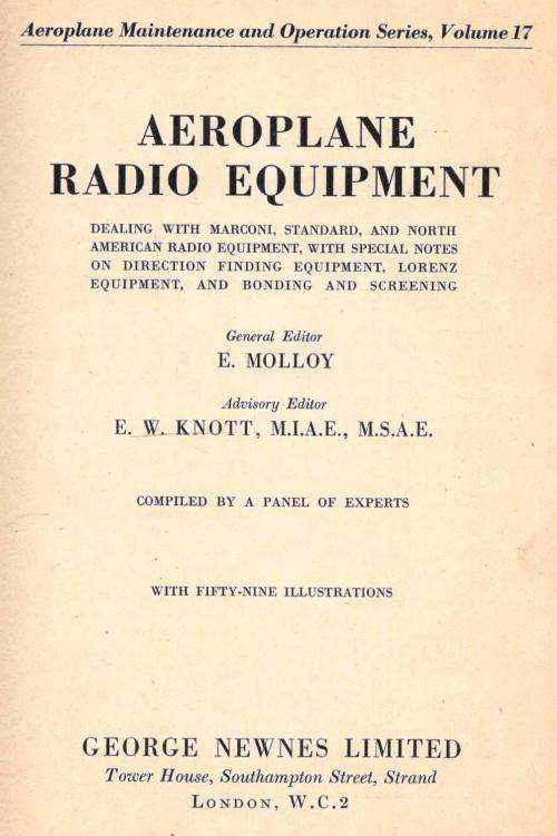 Aeroplane Radio Equipment  --  E Molloy --  1941