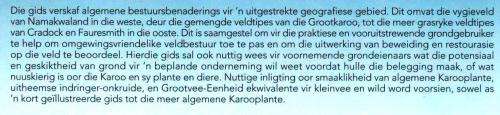 Karooveld - Ekologie en Bestuur - Esler Milton en Dean