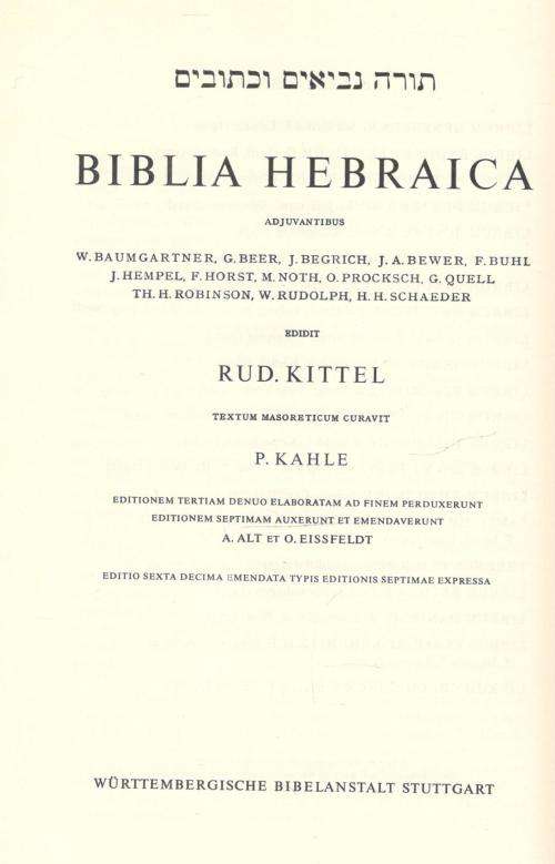 Biblia Herbaica  -  Rud Kittel