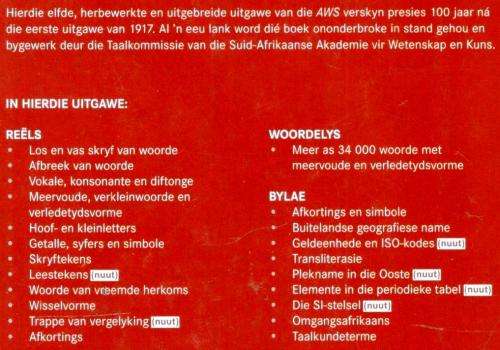 Pharos - Afrikaanse Woordelys en Spelreels  -  100 Jaar