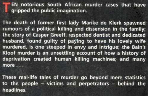 Headline Murders - Slayings that Shook South Africa - Chris Karsten