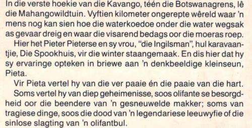 Winterwerf in die Kavango  --  Pieter Pieterse