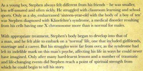 Living With My X  ( Chromosome )  -  Stephen Malherbe