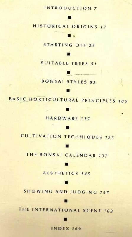 Bonsai - The Art of Growing and Keeping Miniature Trees  -  Peter Chan