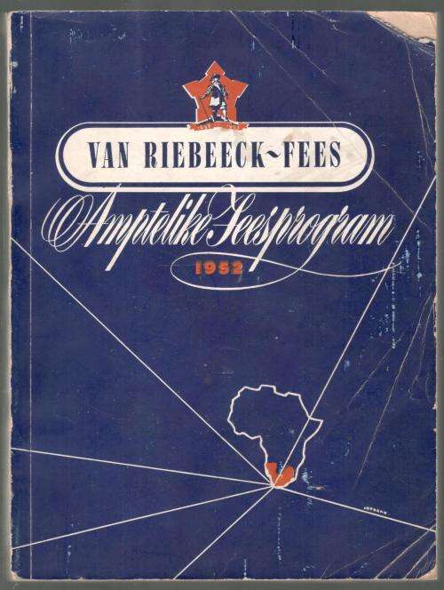 Van Riebeeck-Fees Amptelike Feesprogram  -  1952