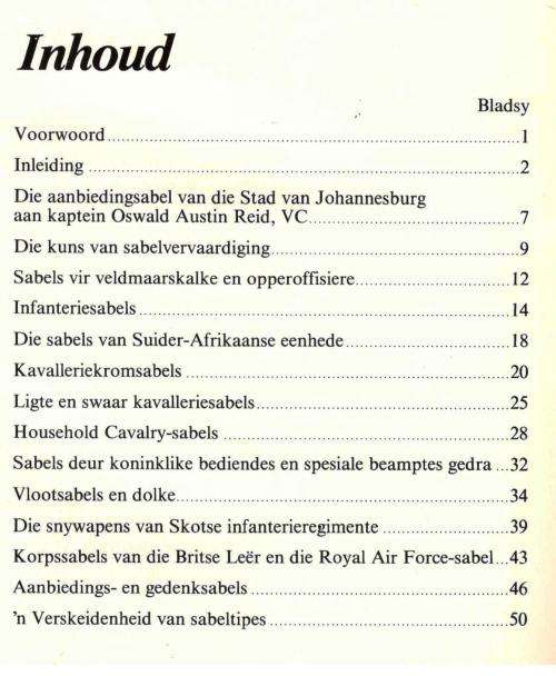 'n Keur van Britse Militere Sabels van die 18de 19de en 20ste Eeue  --  S Monick en D R A Henning