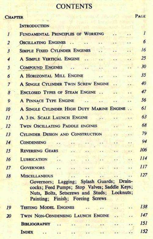 Model Stationary and Marine Steam Engines  --  K N Harris