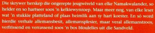 Vonke Uit die Koeroeklip, - Eie Verhaal Uit die Namakwaland - Gert Sarrisam -  Gert C Engelbrecht -