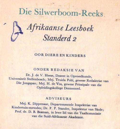 Silwerboom-Reeks  -  Oor Diere en Kinders