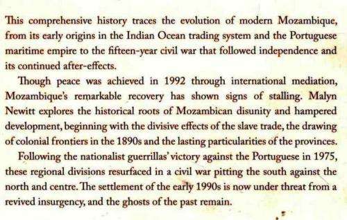 A Short History of Mozambique  --  Malyn Newitt