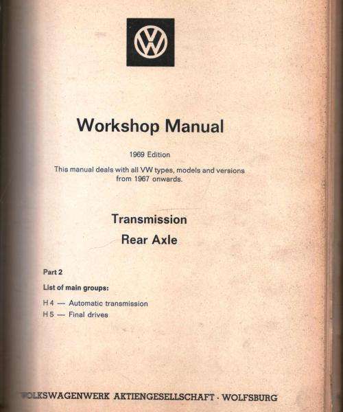 VW Official Workshop Manual