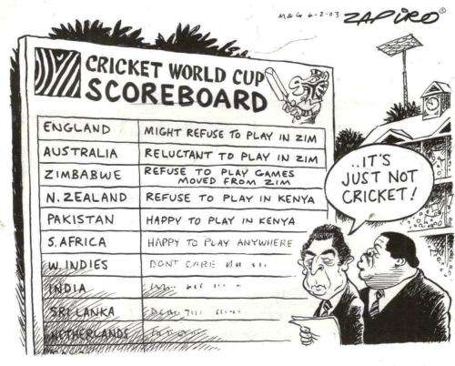 VuvuzelaNation  --  Zapiro on SA Sport 1995 - 2013