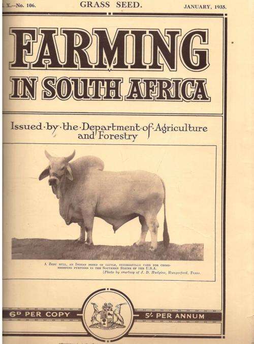 Farming in South  Africa  --  Department of Agriculture and Foredtry
