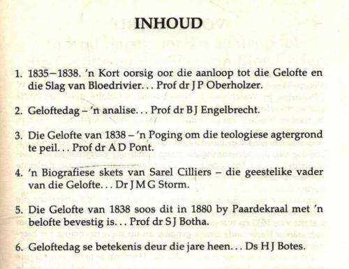 Die Gelofte van 1838  -  A D Pont
