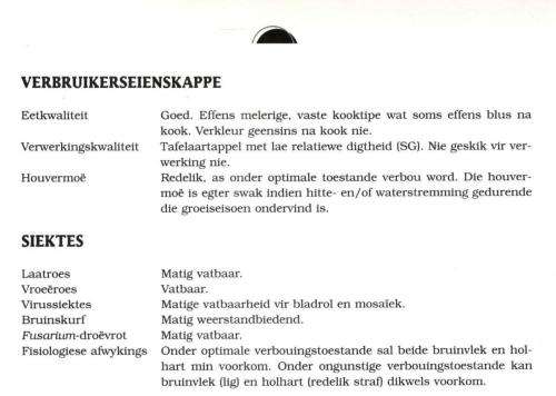 Handleiding vir Artappelvebouing in Suid-Afrika  --  Redakteur : P J Steyn