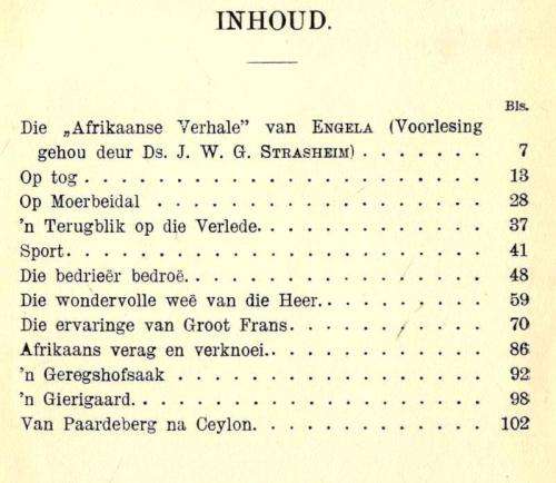 `n Terugblik  --  J G Engela  --  1925